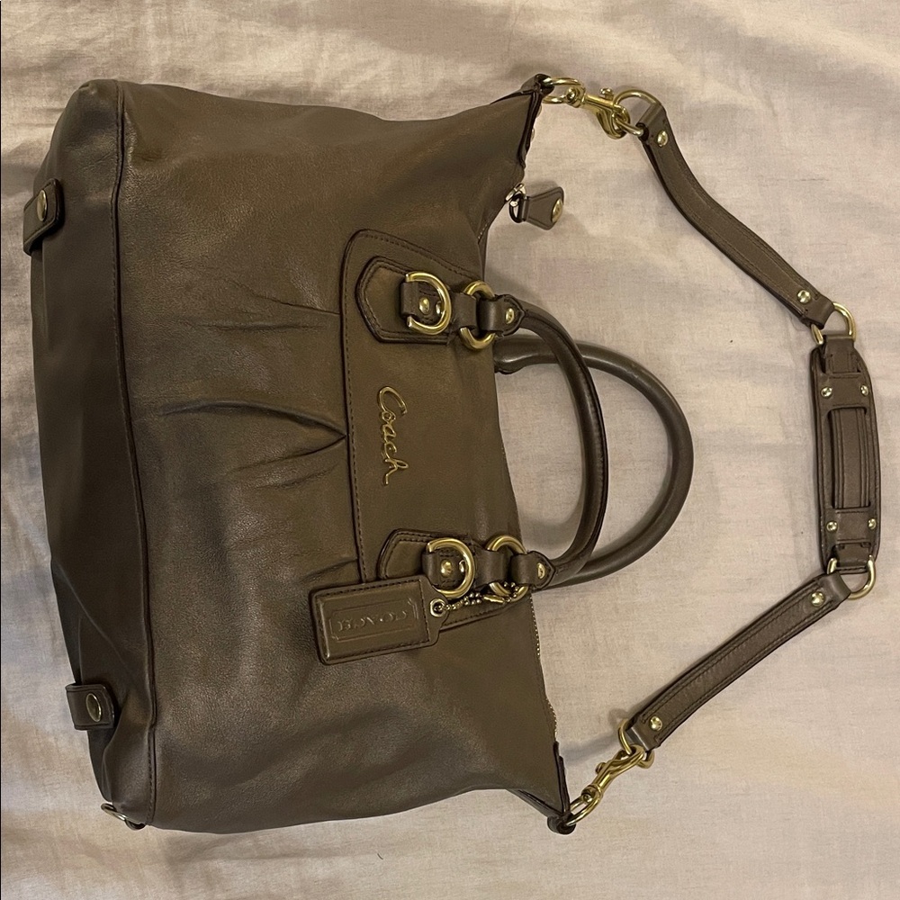 Coach Dark Brown Leather Satchel